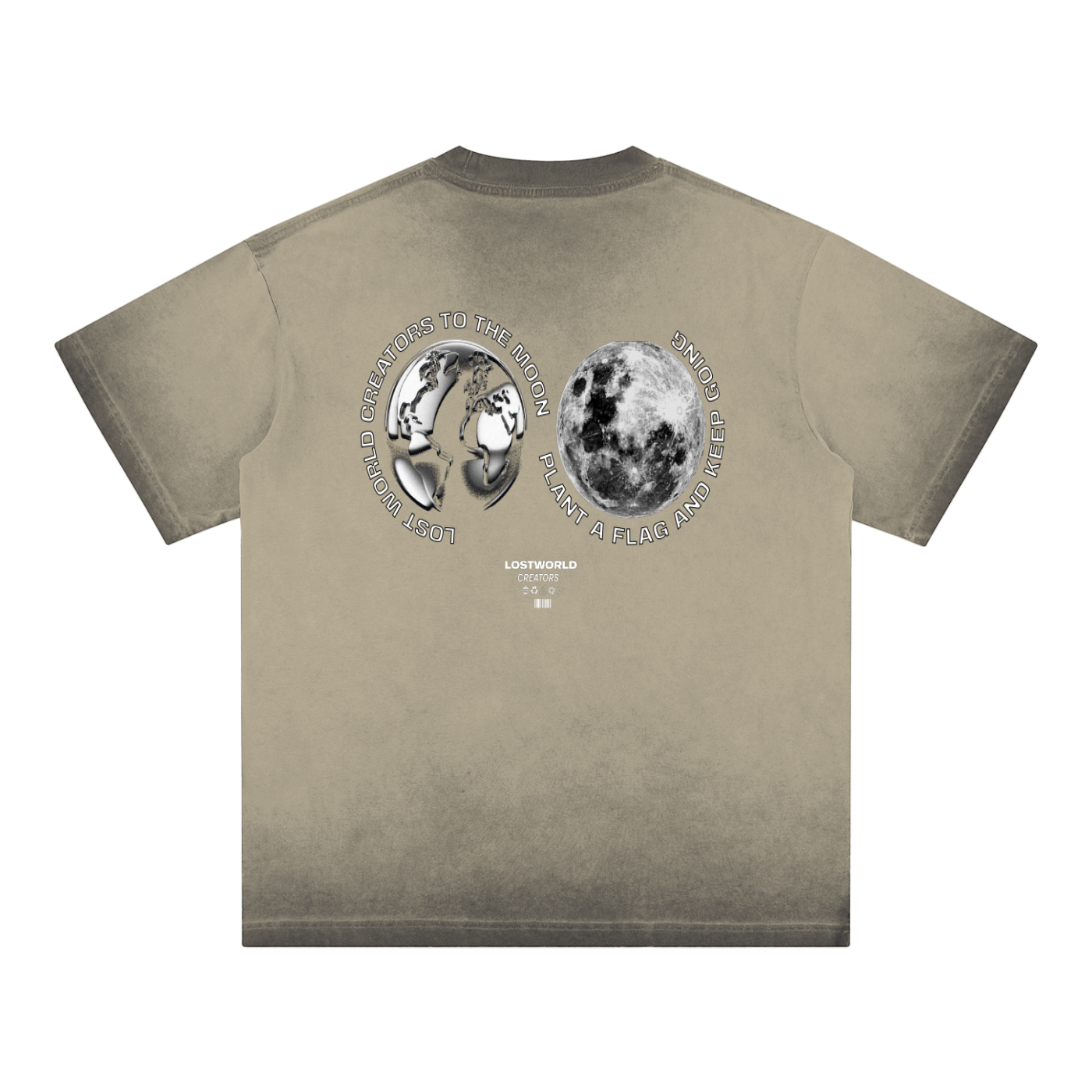 LWC CHROME WORLD Reverse Dyed T-shirt