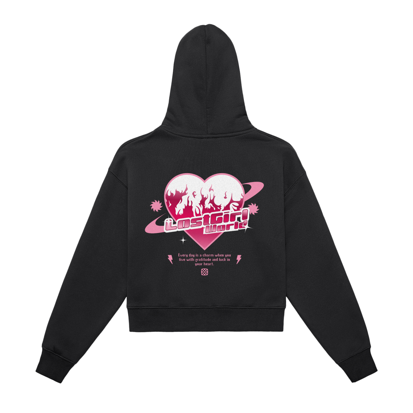 LW Lost Girl Zip-Up Cropped Hoodie
