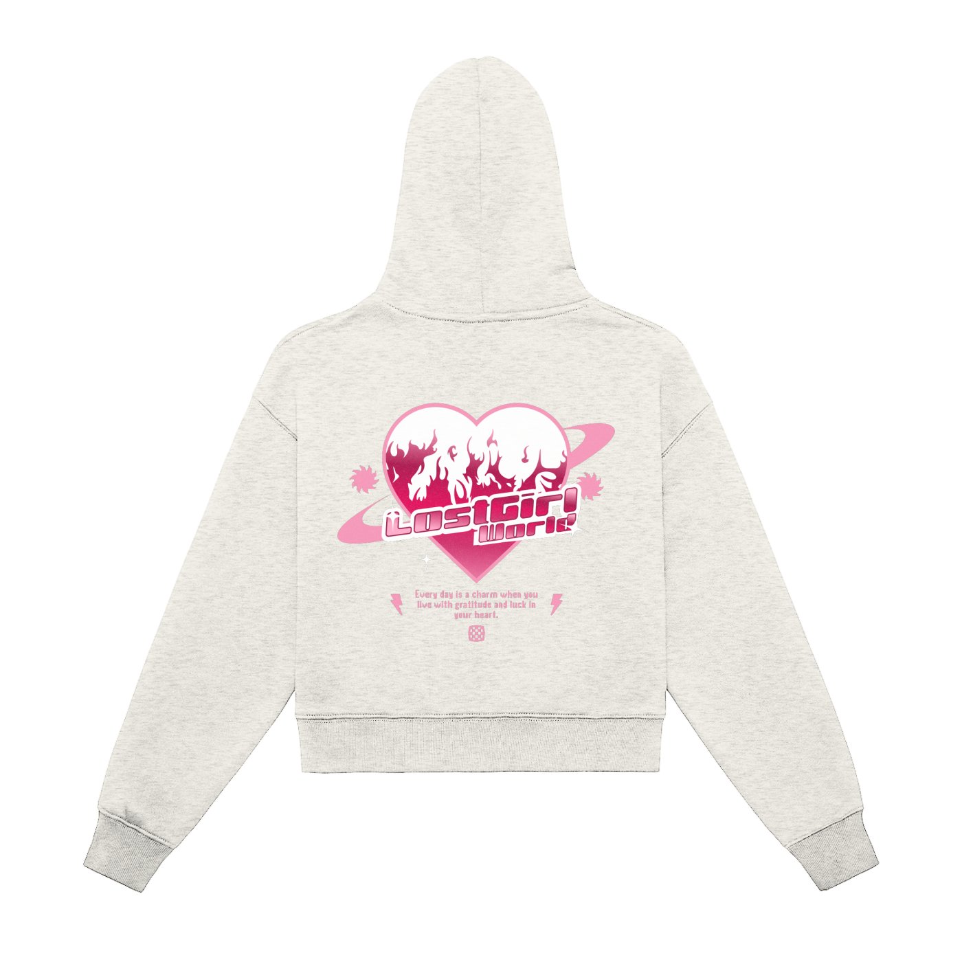 LW Lost Girl Zip-Up Cropped Hoodie