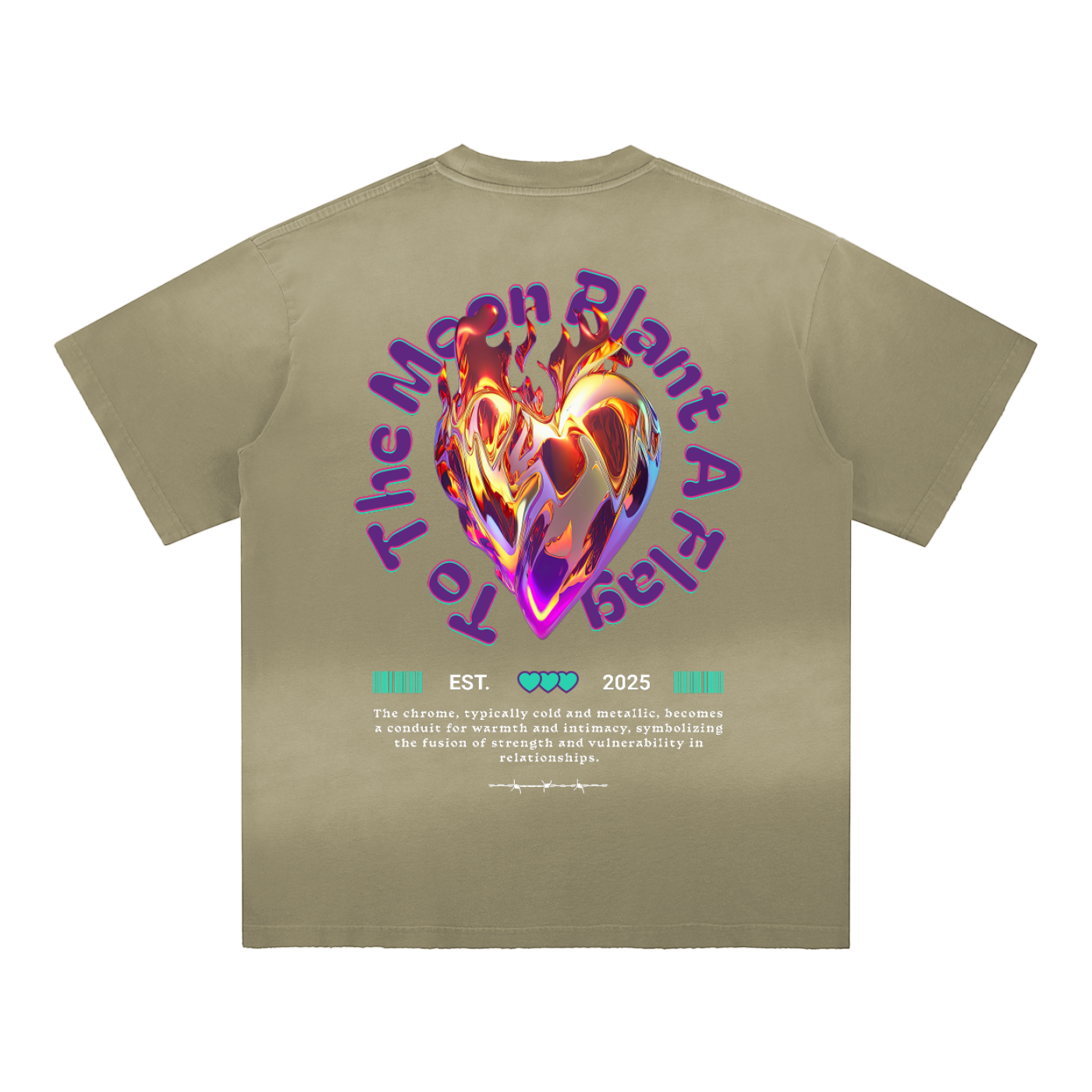 LWC CHROME LOVE Hand-Frayed Cotton T-Shirt