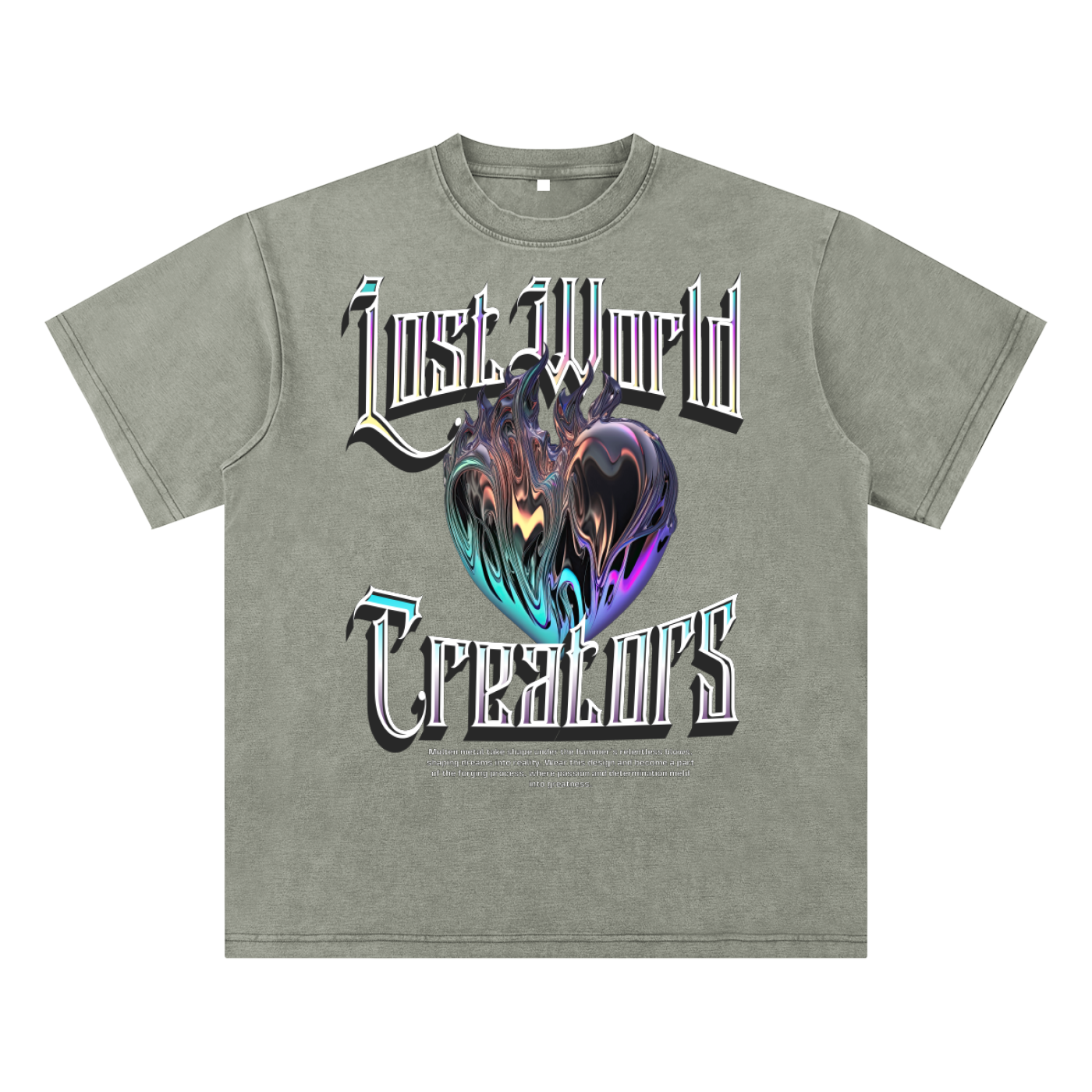 LWC Chrome Slub Snow Washed T-Shirt