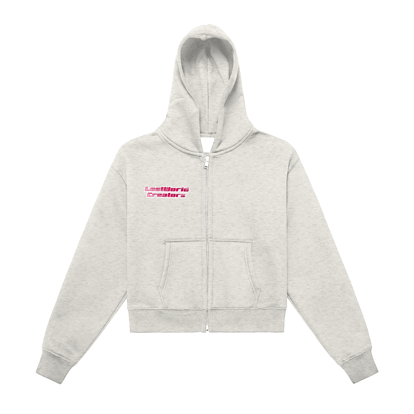 LW Lost Girl Zip-Up Cropped Hoodie