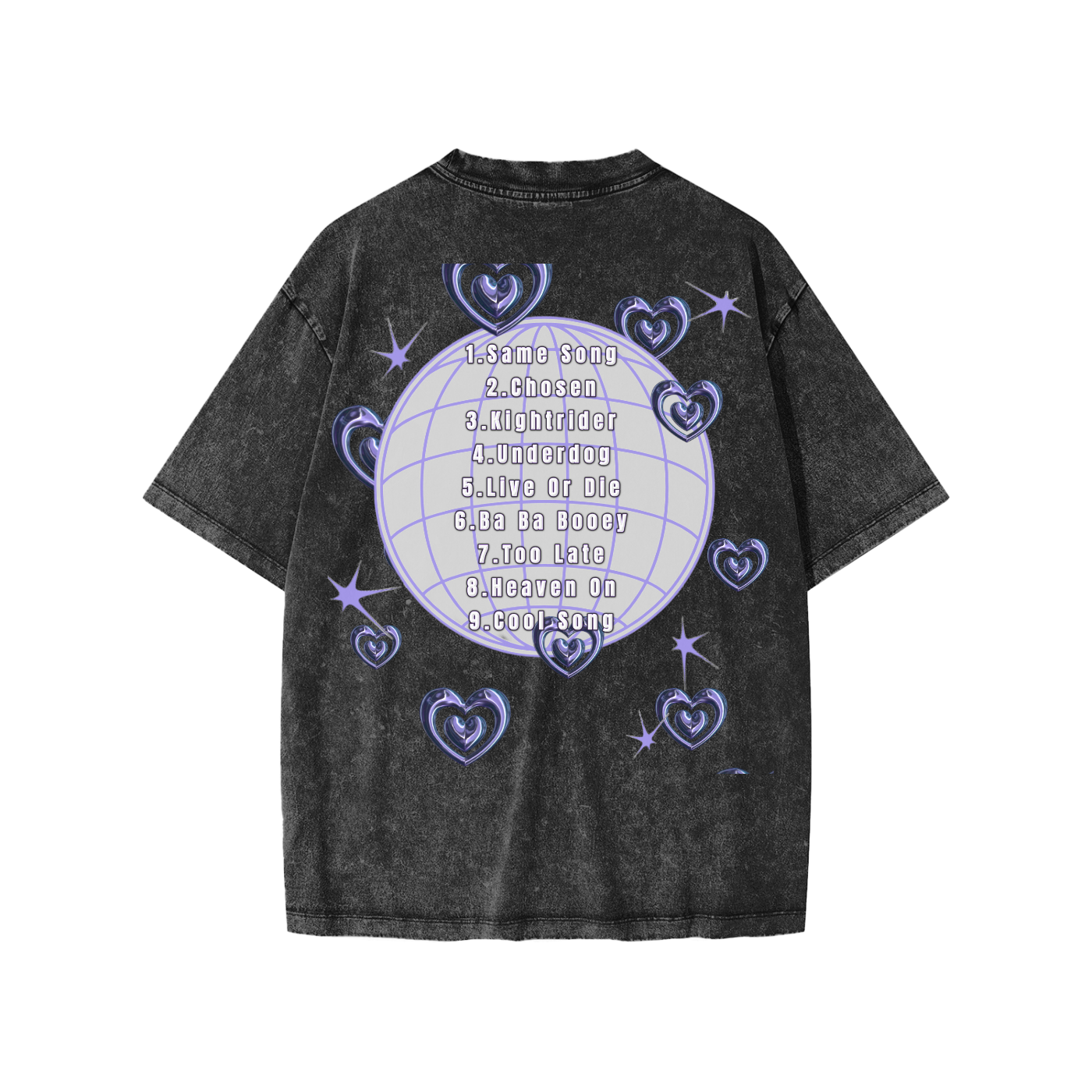 |EXCLUSIVE| YNOTLWC(PURPLEHEARTS) Snow Washed Kids' T-shirt
