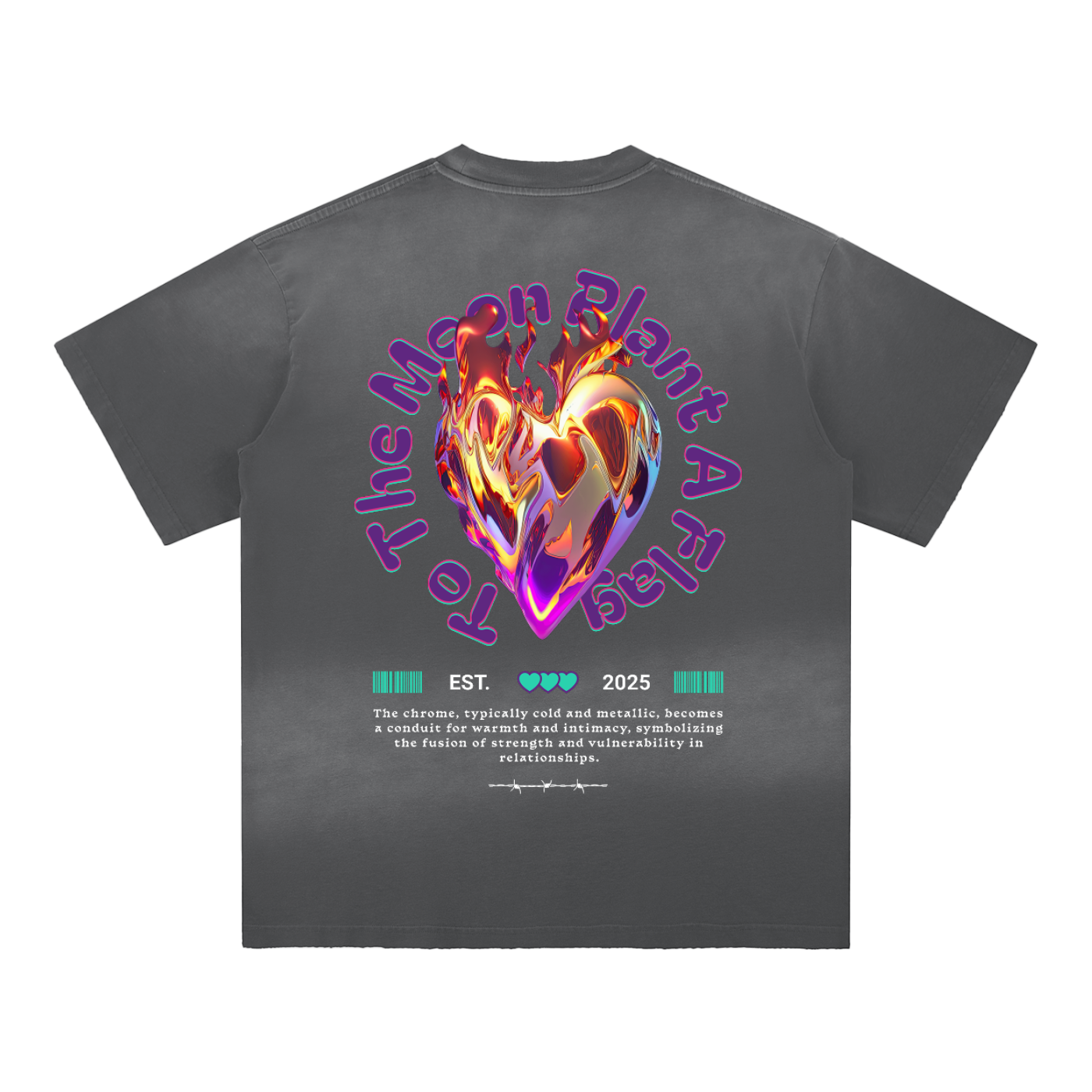 LWC CHROME LOVE Hand-Frayed Cotton T-Shirt