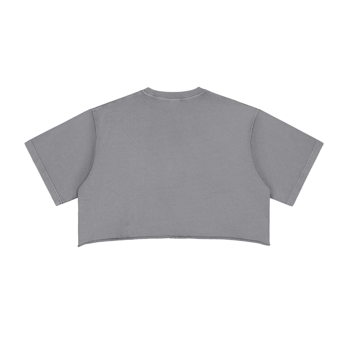 Lost Girl Snow Washed Raw Edge Crop Top