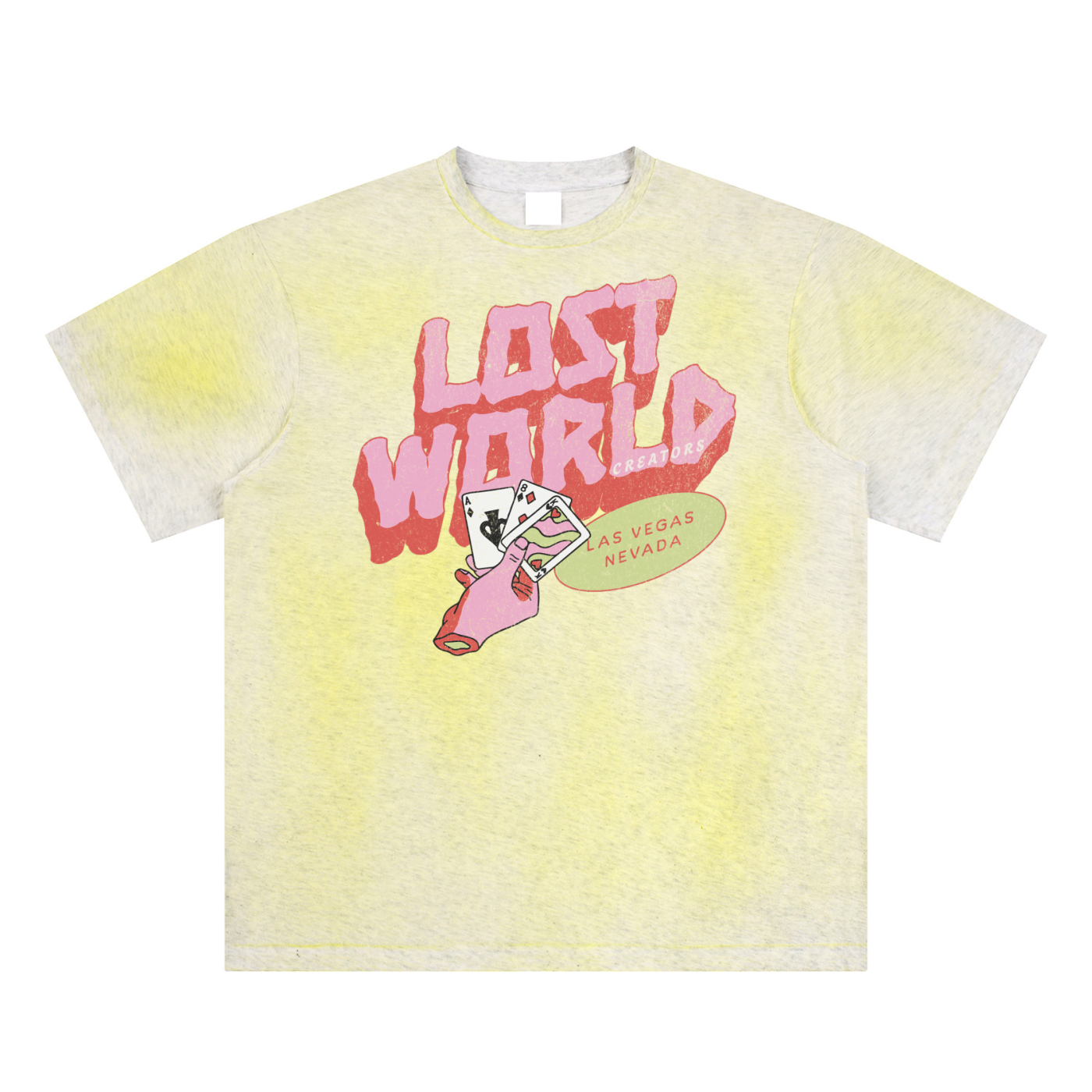 LWC LV TAKEOVER Sun Fade Hand-Painted T-Shirt