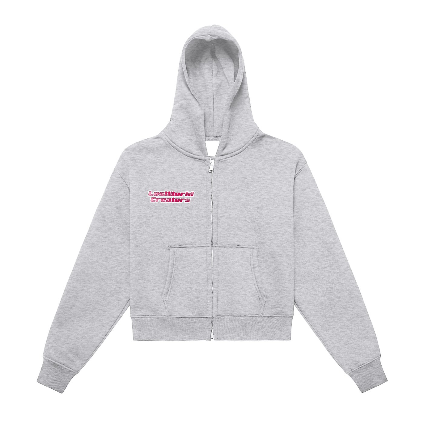 LW Lost Girl Zip-Up Cropped Hoodie