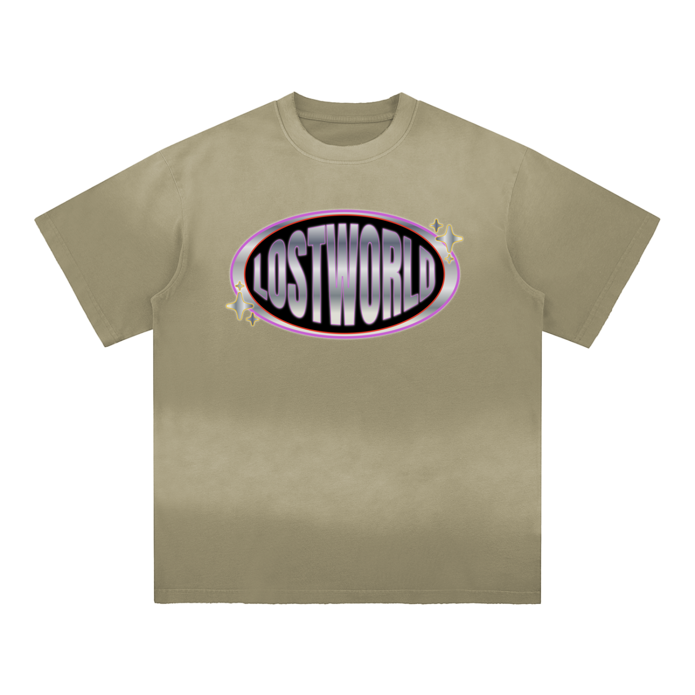 LWC CHROME LOVE Hand-Frayed Cotton T-Shirt