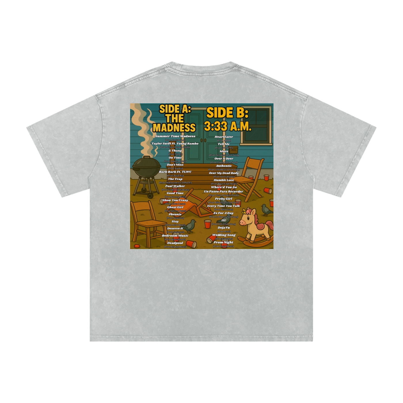 YNOTLWC (SUMMERTIME MADNESS) Acid Wash Oversize T-Shirt