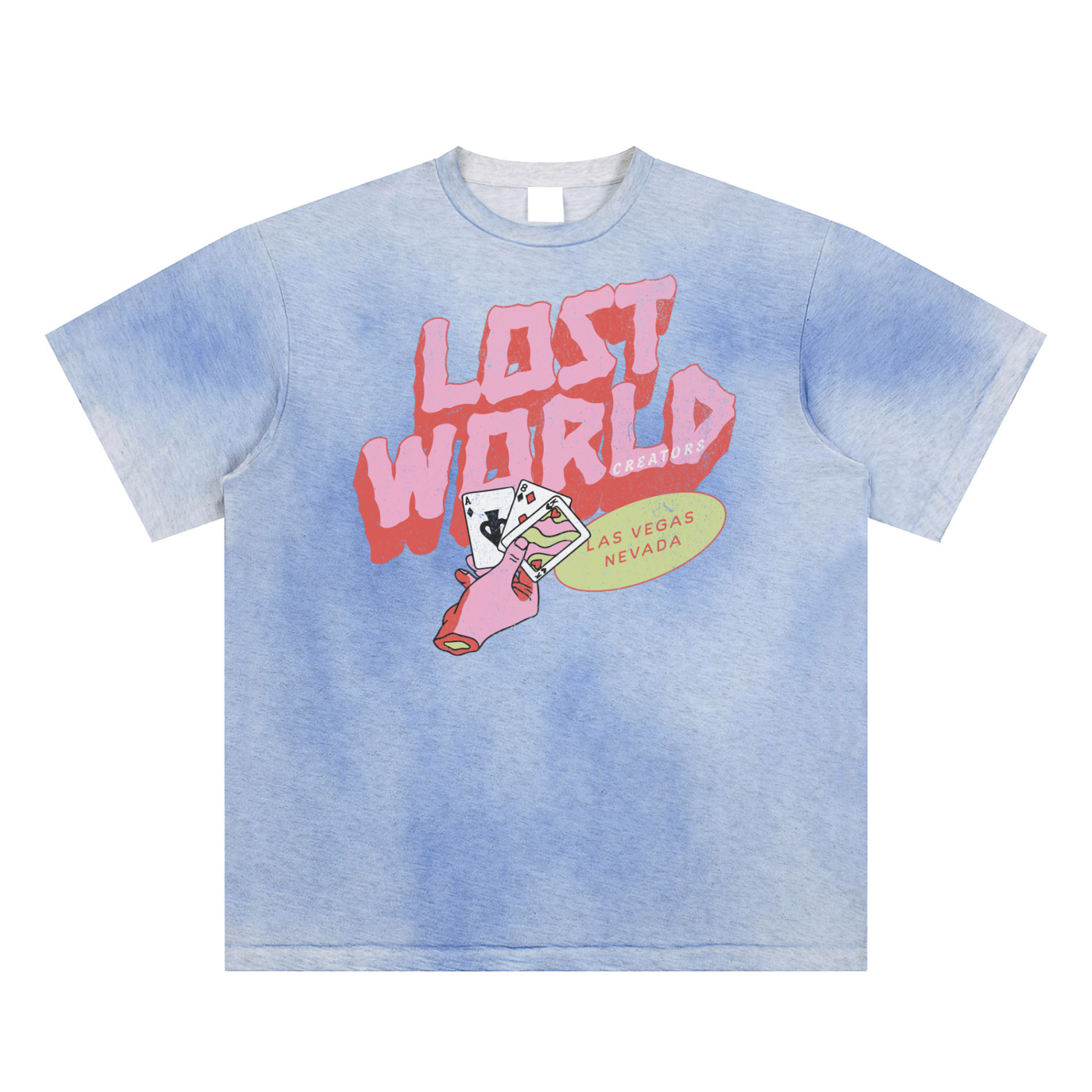 LWC LV TAKEOVER Sun Fade Hand-Painted T-Shirt