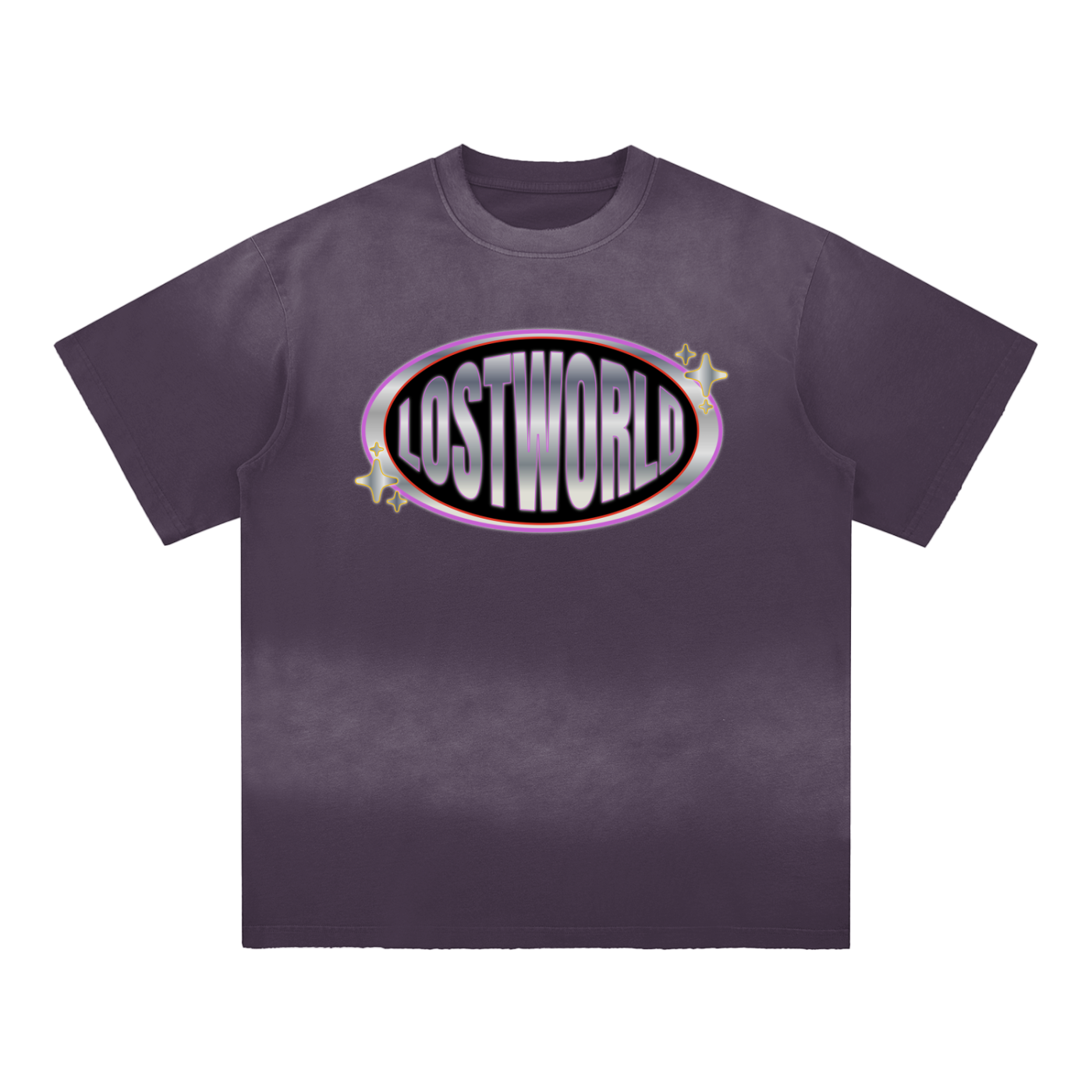 LWC CHROME LOVE Hand-Frayed Cotton T-Shirt