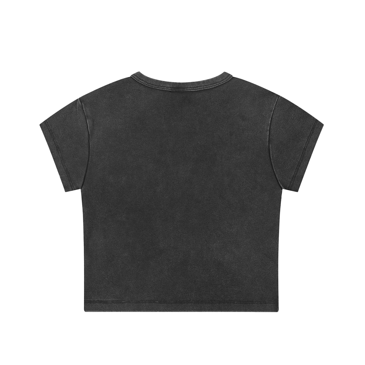 LWC (OG LOGO WHT) Snow Washed Crop Top