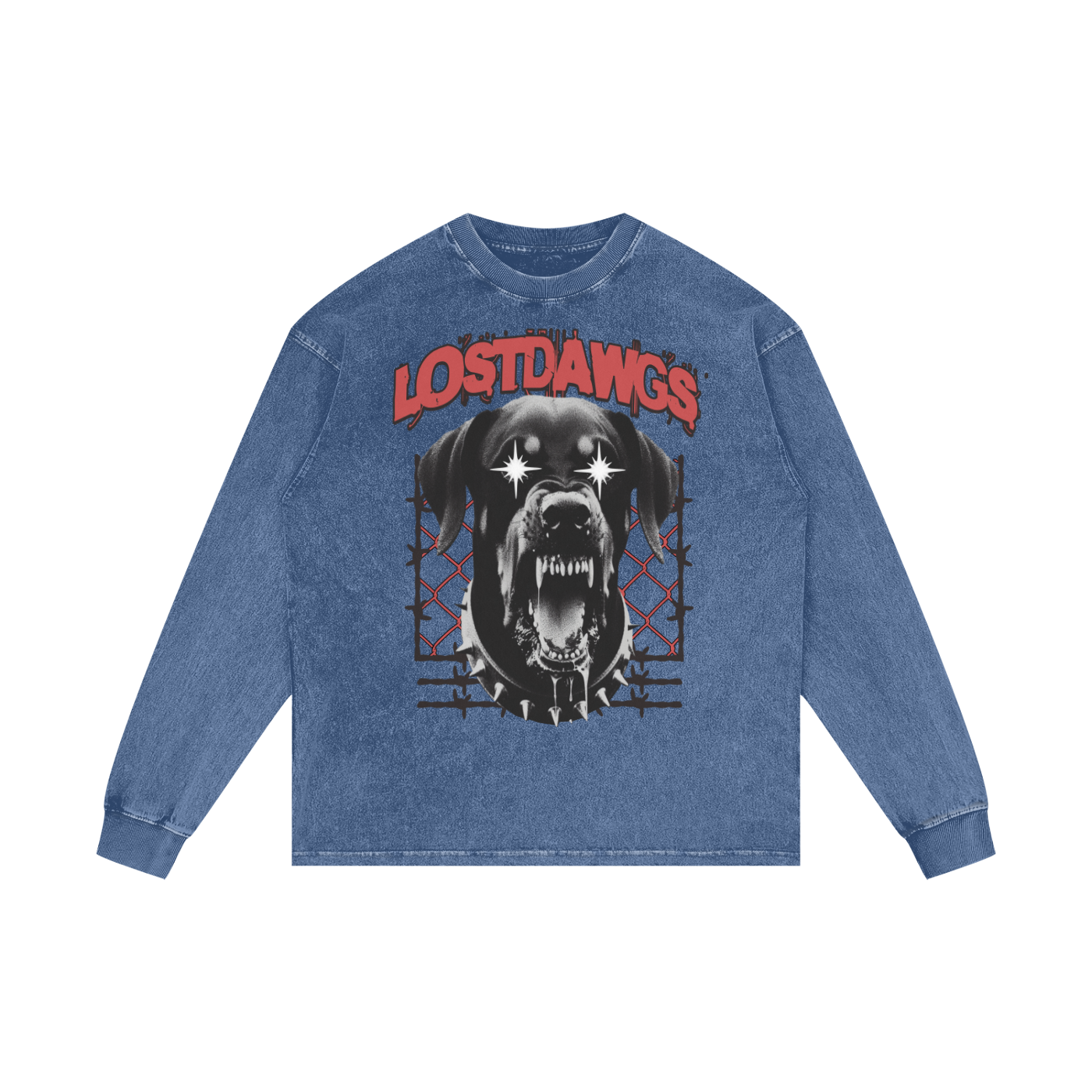 LWC (LostDawgs) Acid Wash Long Sleeve T-Shirt