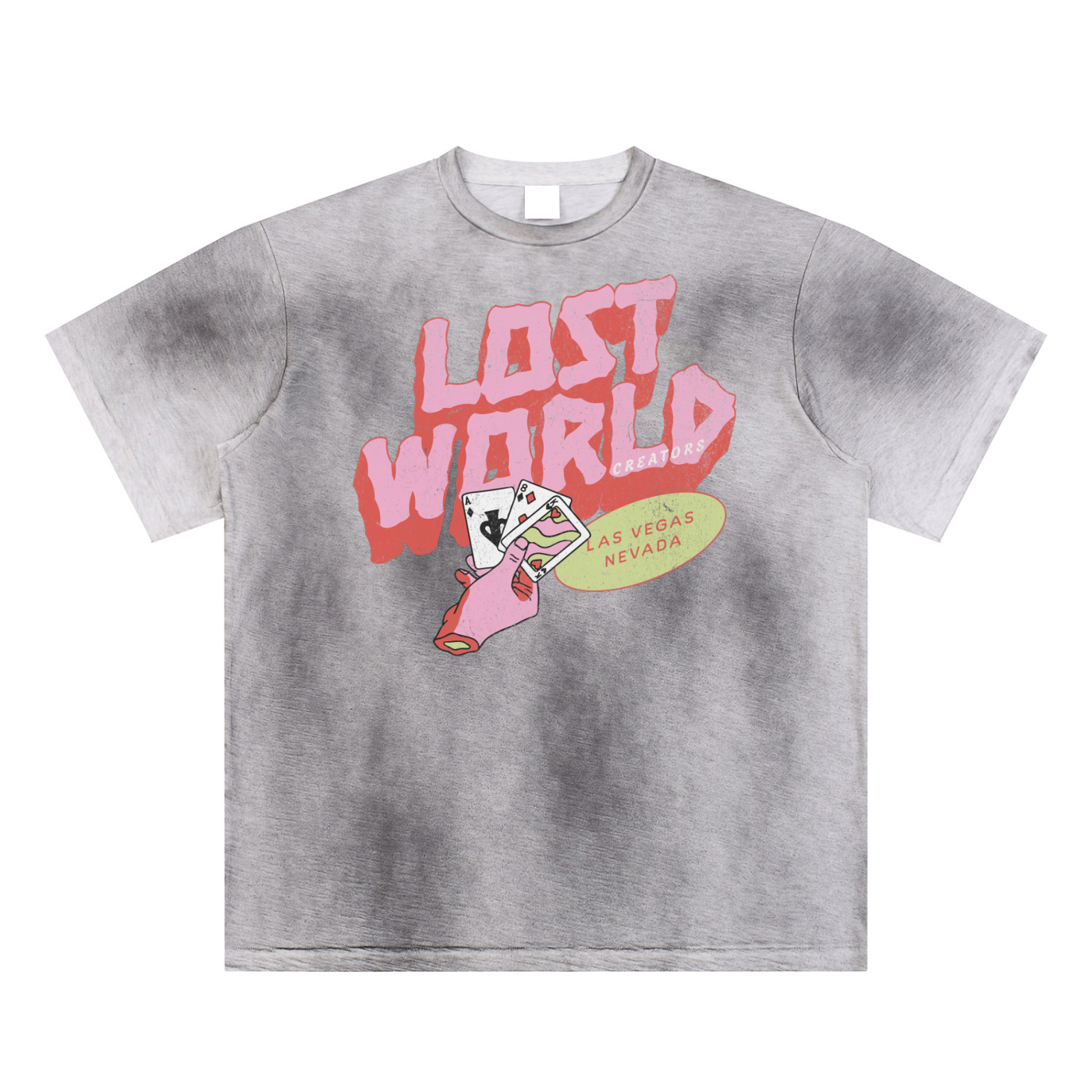 LWC LV TAKEOVER Sun Fade Hand-Painted T-Shirt