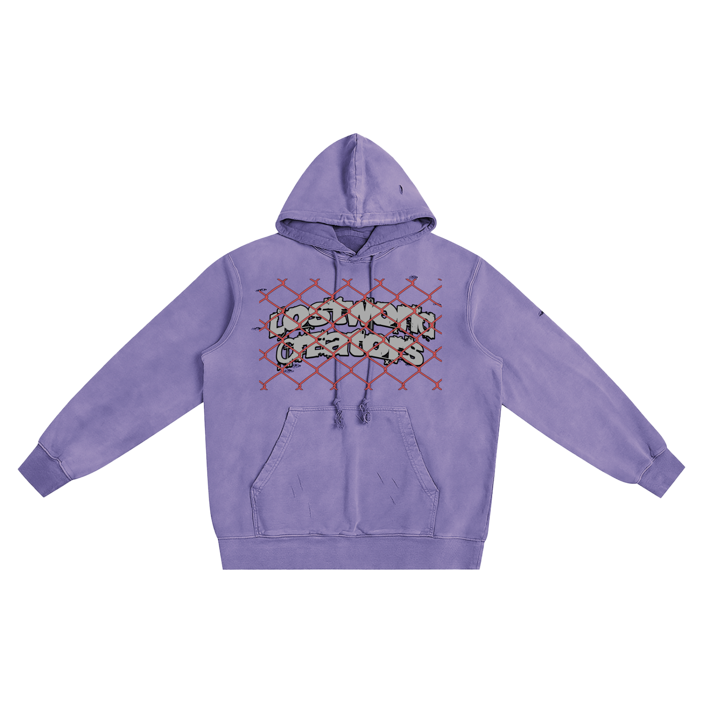 LWC (LostDawgs) Pure Cotton Hand-Frayed Washed Hoodie