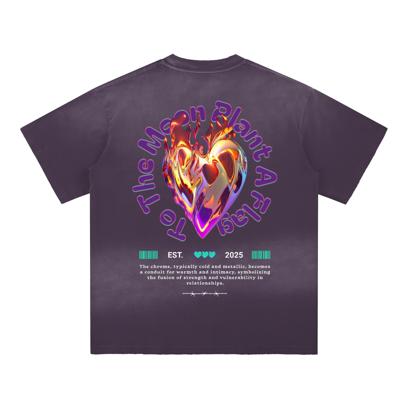 LWC CHROME LOVE Hand-Frayed Cotton T-Shirt