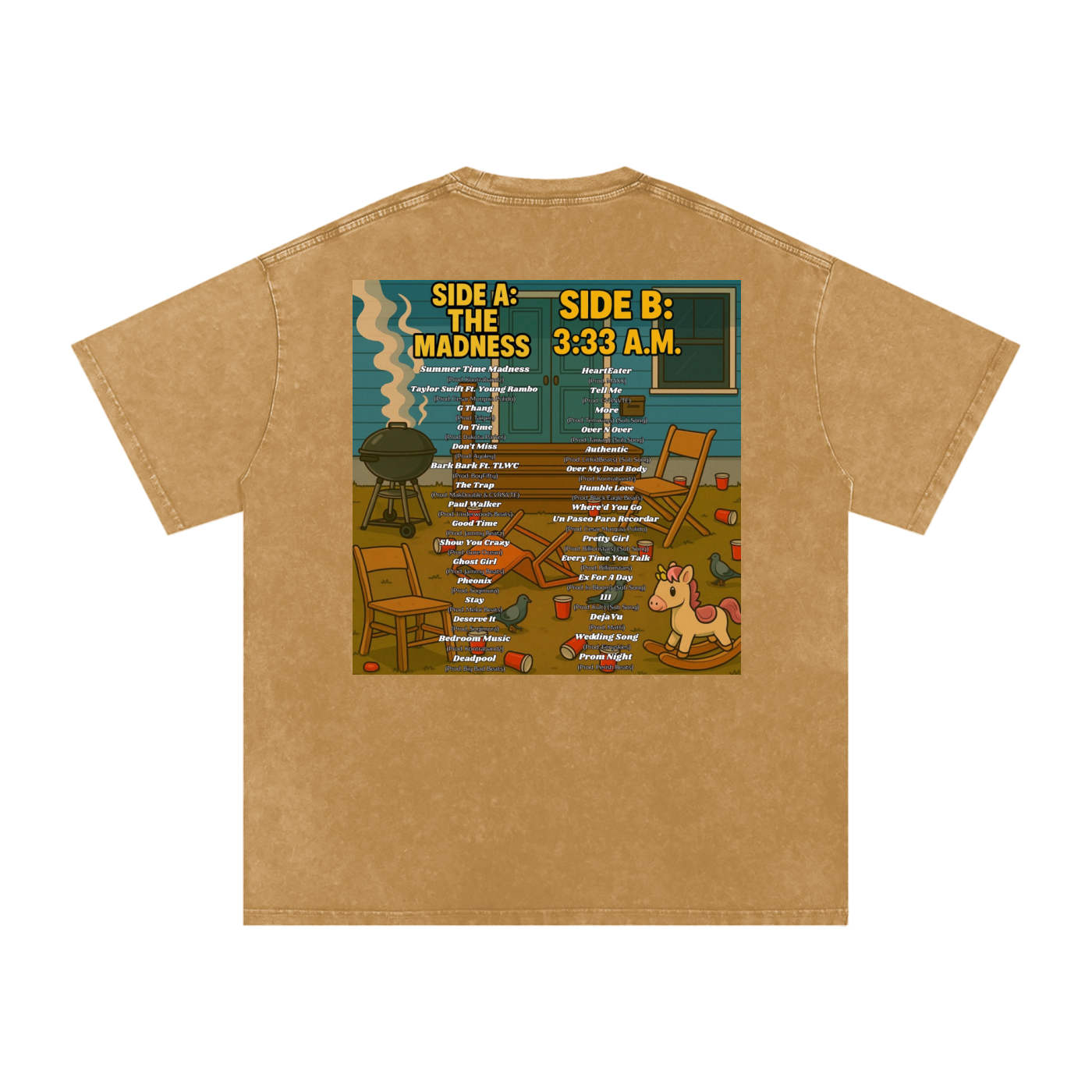YNOTLWC (SUMMERTIME MADNESS) Acid Wash Oversize T-Shirt