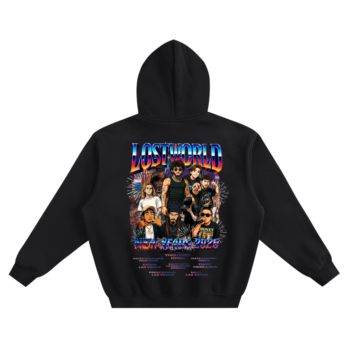 LOST VEGAS 26 Boxy Hoodie