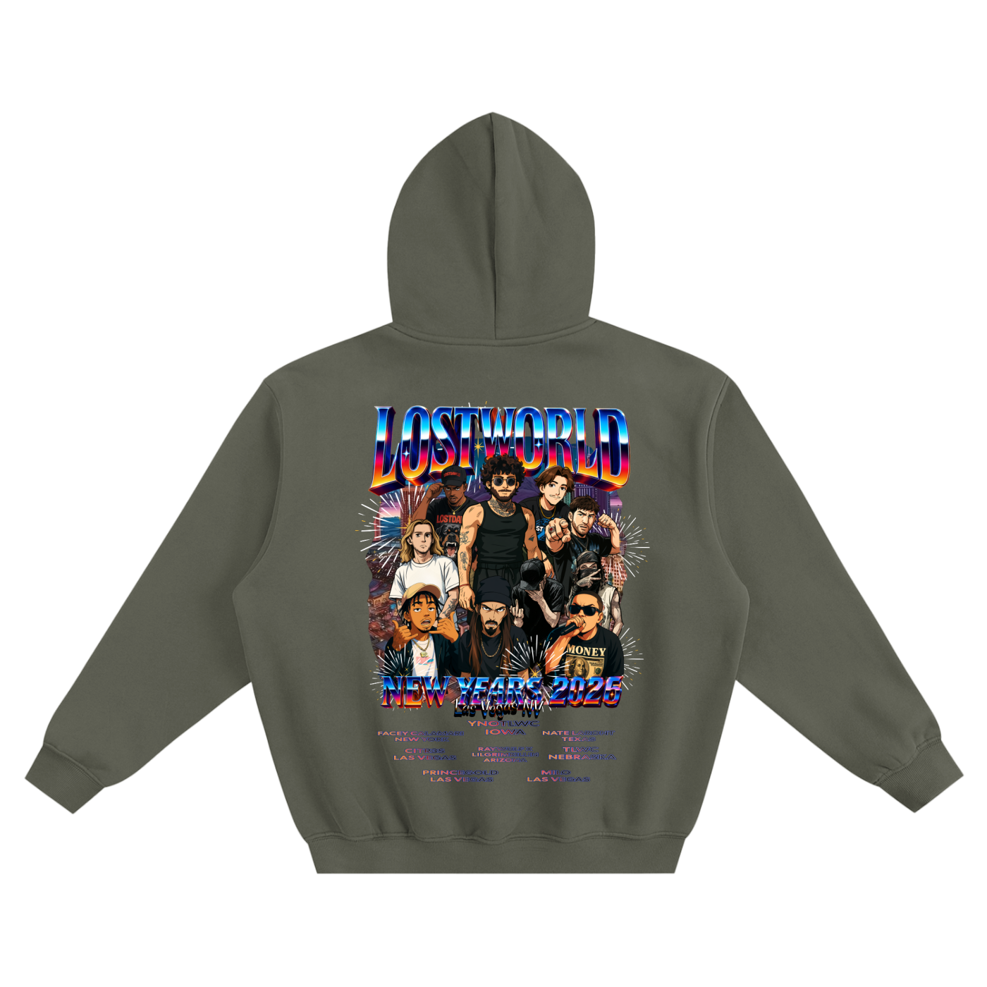 LOST VEGAS 26 Boxy Hoodie