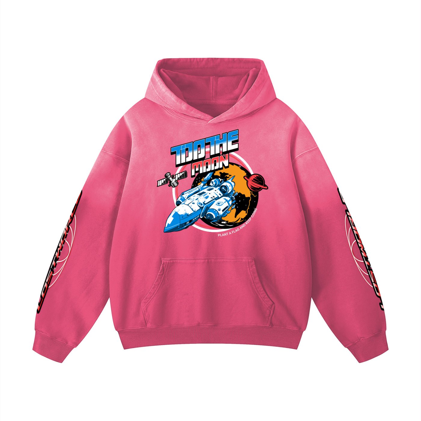 LWC To The Moon Heavyweight Sunfade Oversized Hoodie