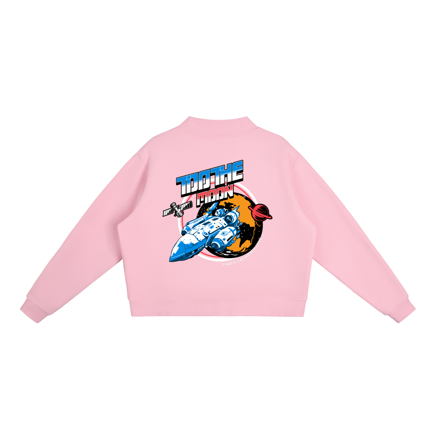 Womans LWC Essential Fleece Mock-Neck Crew Sweatshirt