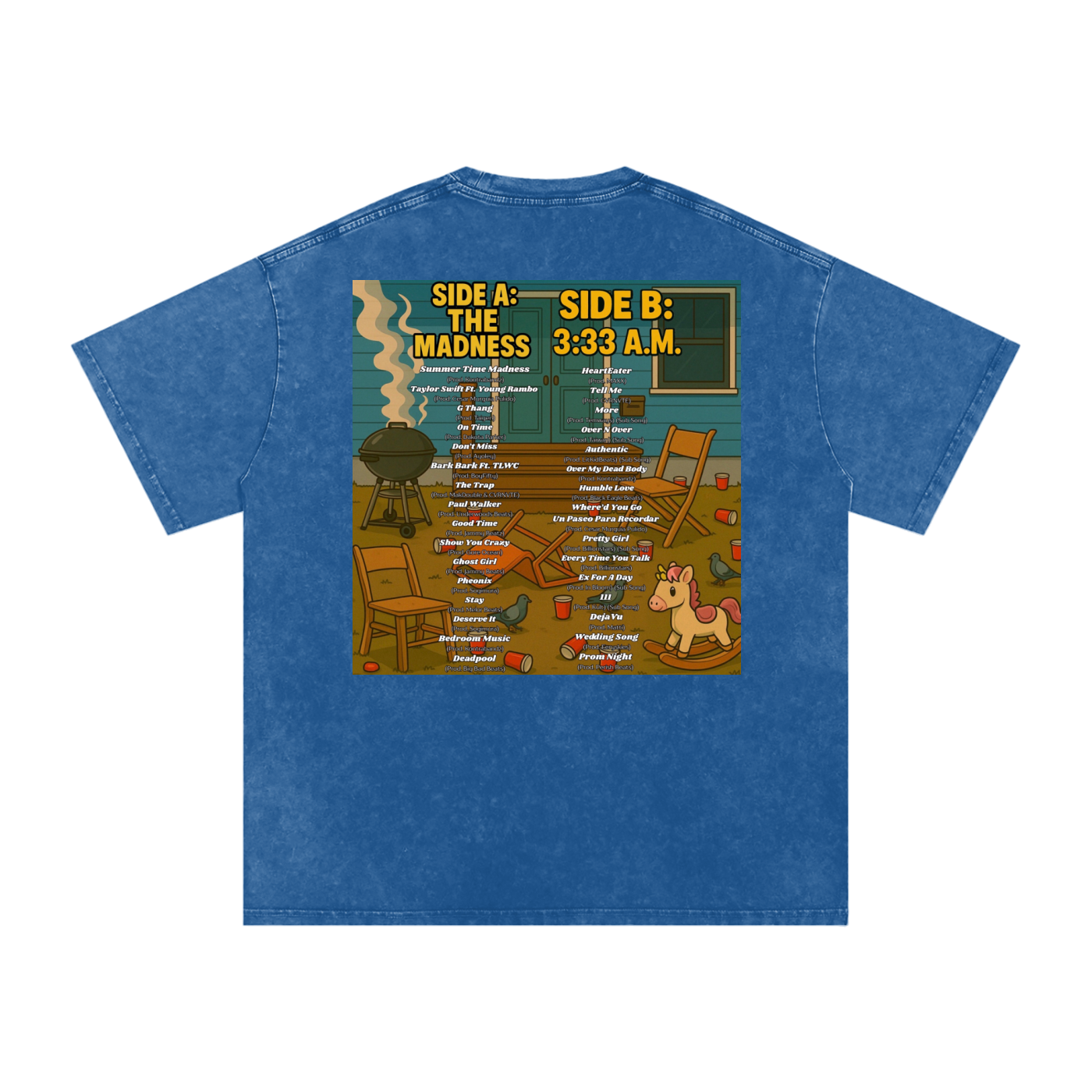 YNOTLWC (SUMMERTIME MADNESS) Acid Wash Oversize T-Shirt
