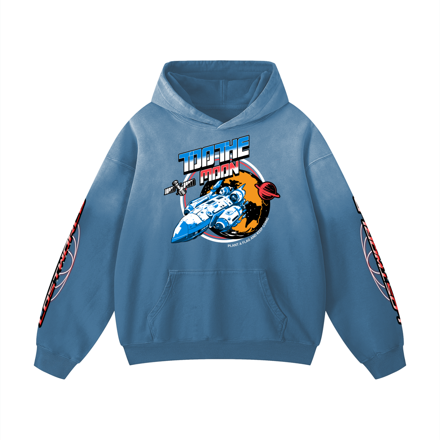 LWC To The Moon Heavyweight Sunfade Oversized Hoodie