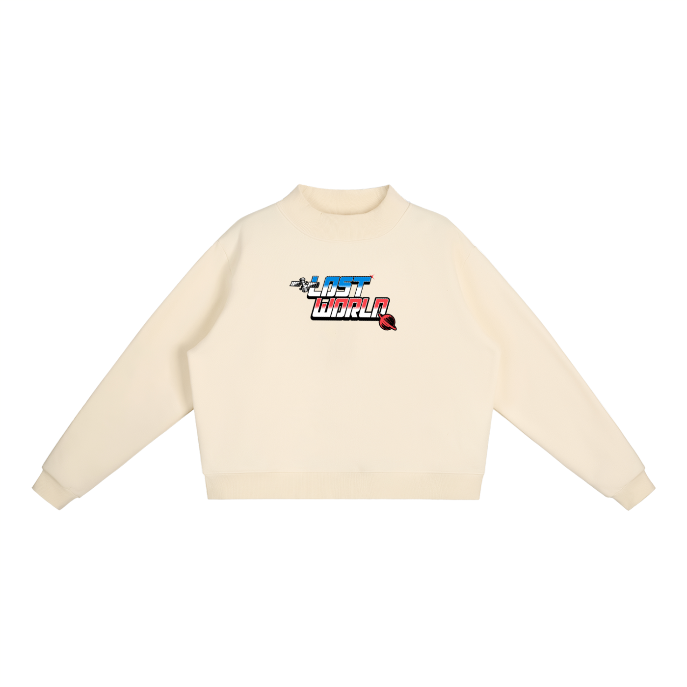 Womans LWC Essential Fleece Mock-Neck Crew Sweatshirt