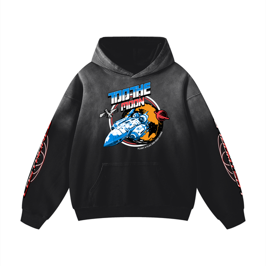 LWC To The Moon Heavyweight Sunfade Oversized Hoodie