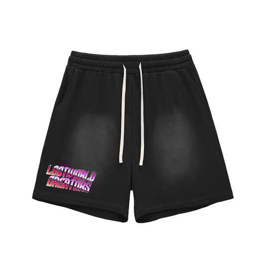 LWC Another dimension  Raw Edge Cotton Shorts