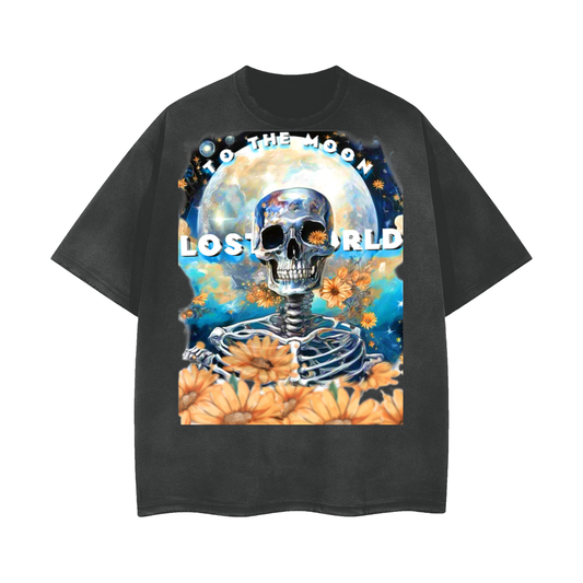 Lostworld Vintage Wash Frayed T-Shirt